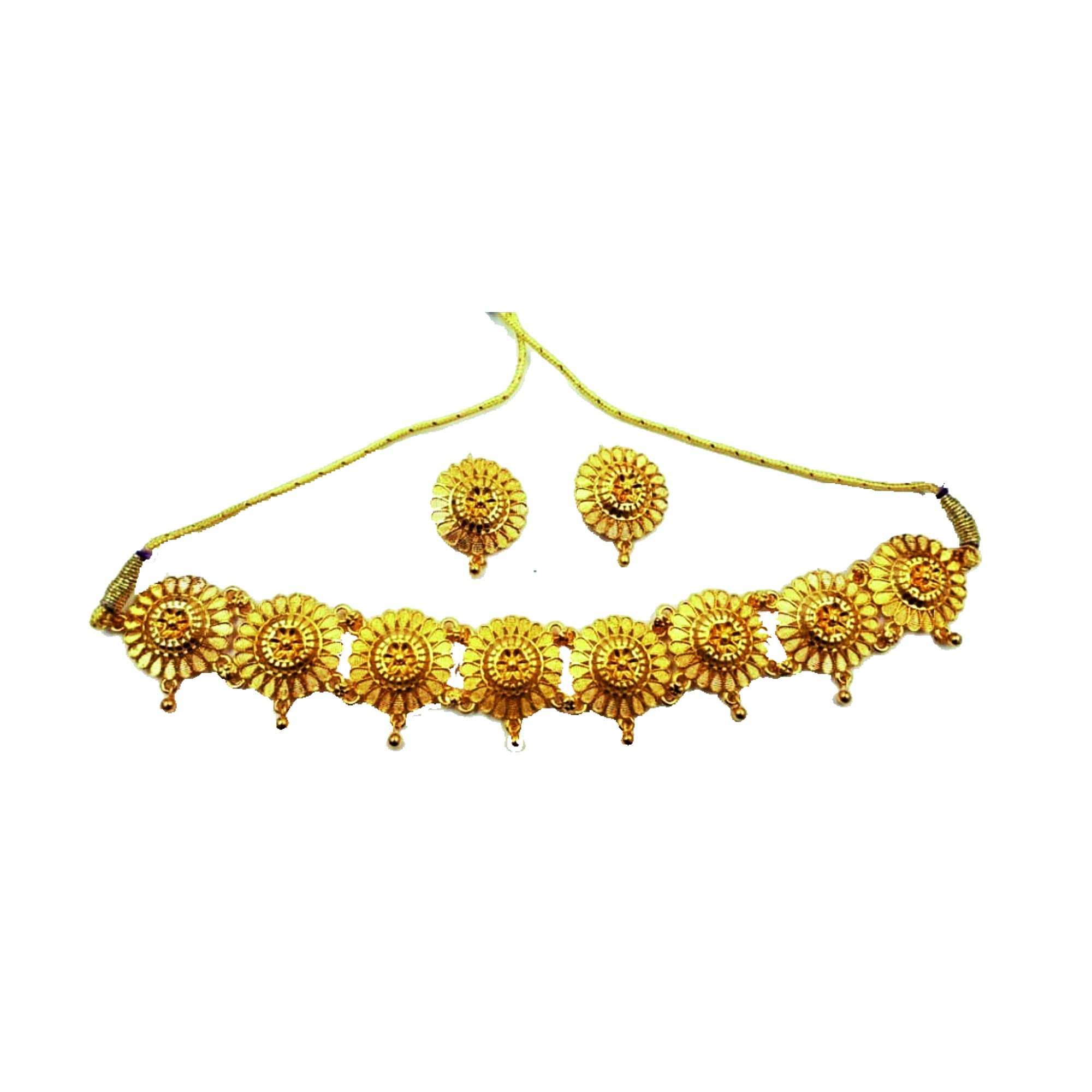 Alluring Golden Choker Necklace Set (B0999GNNJW) Amazon Price History, Amazon Price Tracker