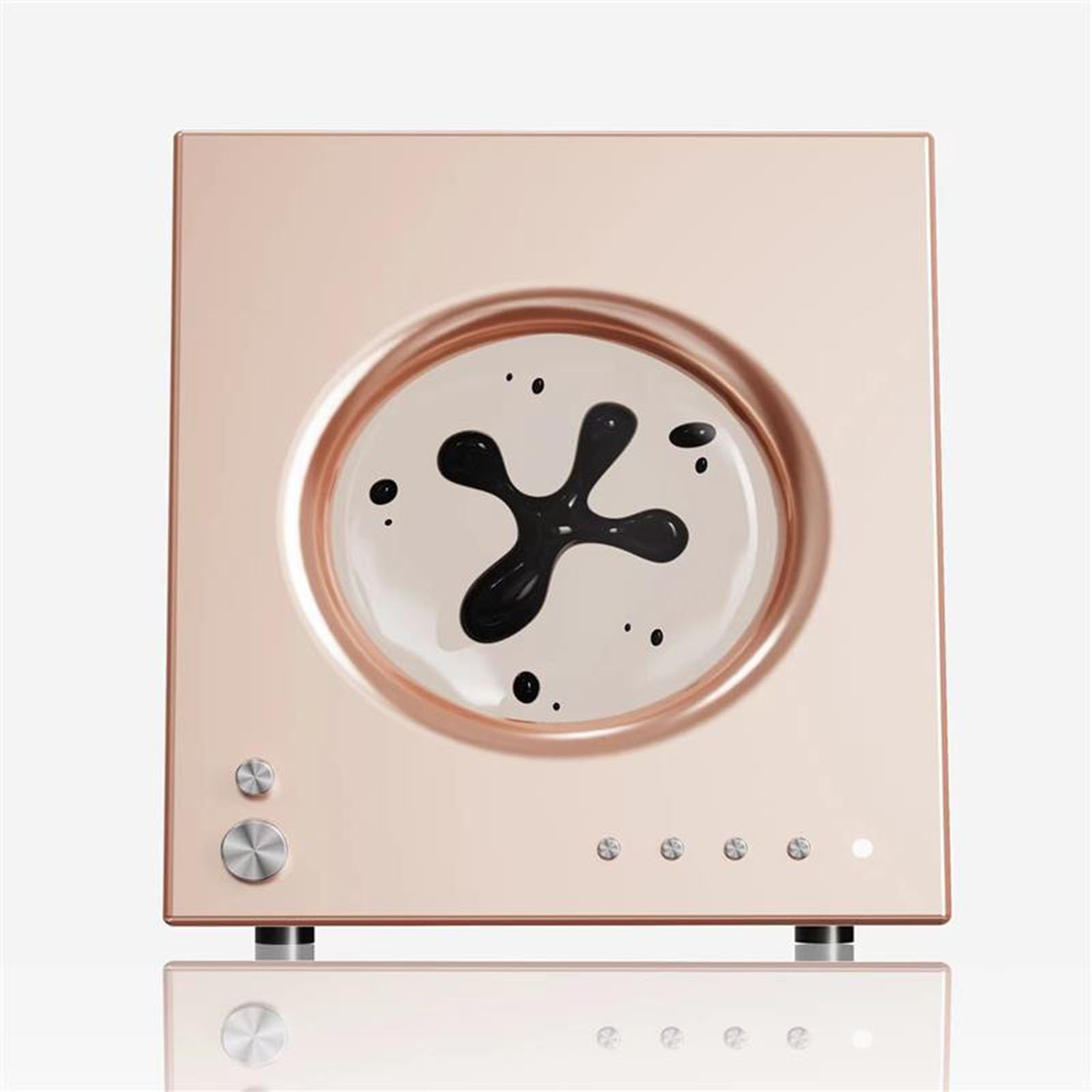 Altavoz Bluetooth con Fluido magnético, diseño de iluminación único, Altavoz con Fluido magnético, Adecuado para Uso en Interiores y Exteriores (Pink A)
