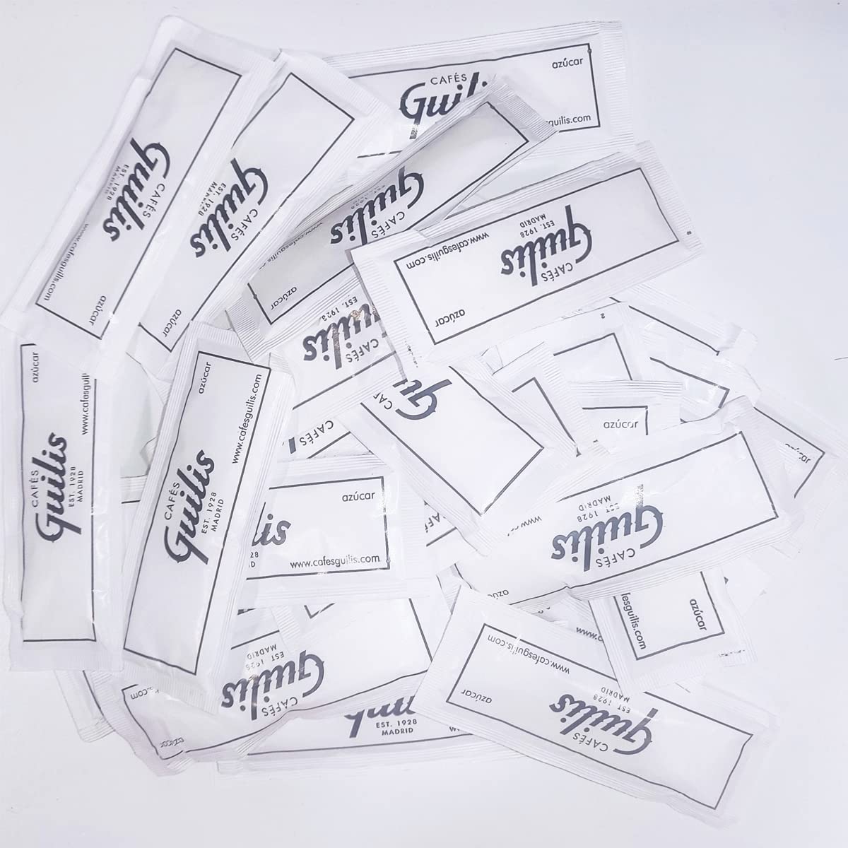 Sobres de Azúcar Blanco 【 500 unidades 】 Azucarillos individuales blanco 【 7gr 】 Sobres Azúcar Individuales