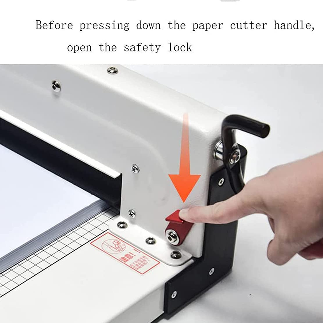 Taglierina a ghigliottina per carta, 30,5 cm, A4, affettatrice fotografica con guida alla luce a infrarossi per uso domestico e ufficio, capacità 400 fogli