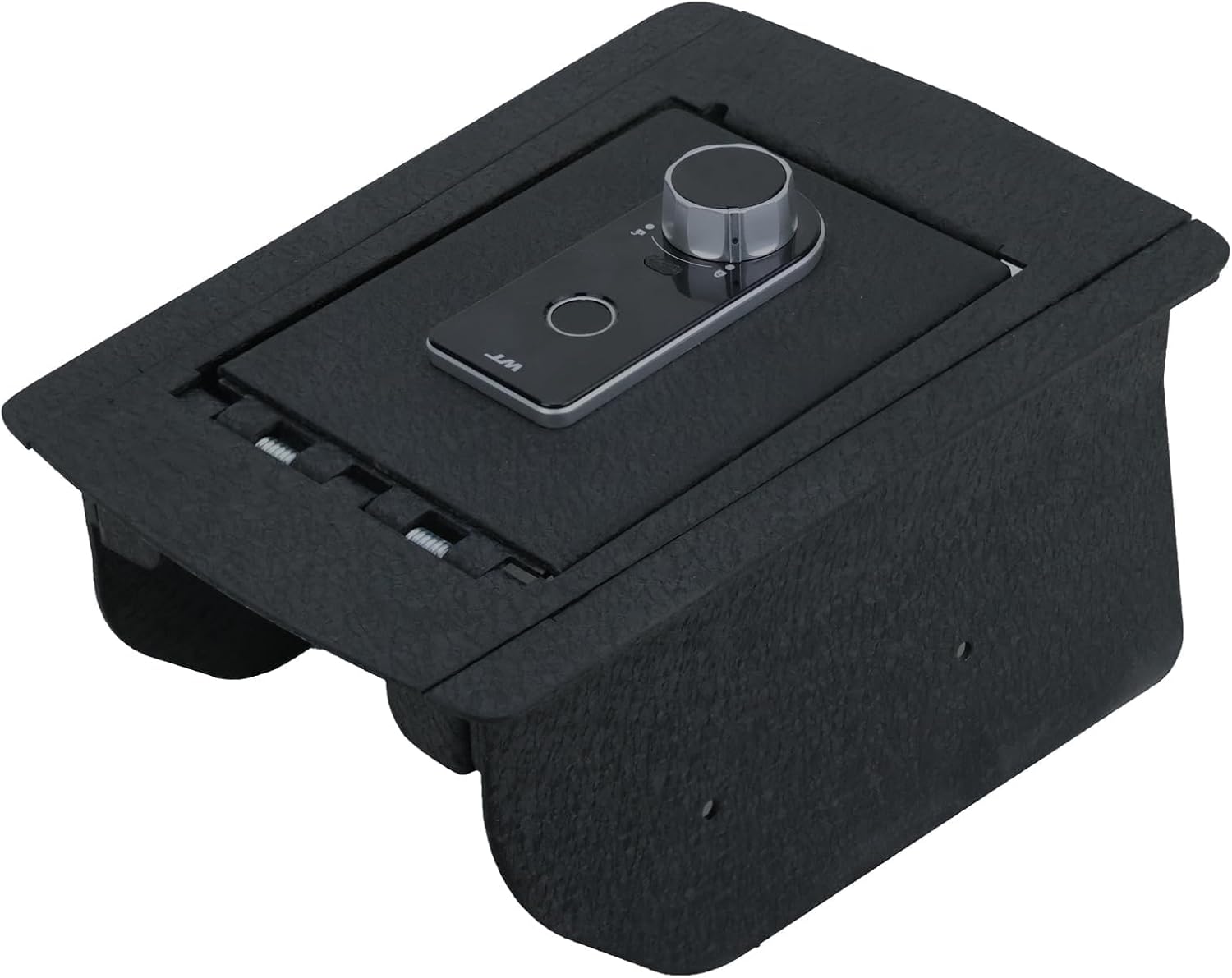 Center Console Safe, Gun Safe Vault Lock Box Compatible with Jeep Grand Cherokee without CD Player 2011-2022, Fingerprint Lock with Key.