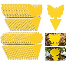 Fruit Fly Trap, 36 Pack | Double-Sided Yellow Sticky Traps for Indoor & Outdoor Use | Non-Toxic Insect Catcher for Fruit Flies, Gnats, Whiteflies, Aphids, and Other Flying Pests