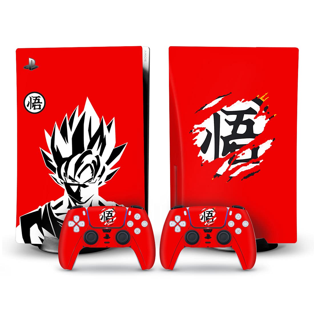 Mmoptop Ps5 Skin Disc Edition Anime Dragon Console And Controller ...