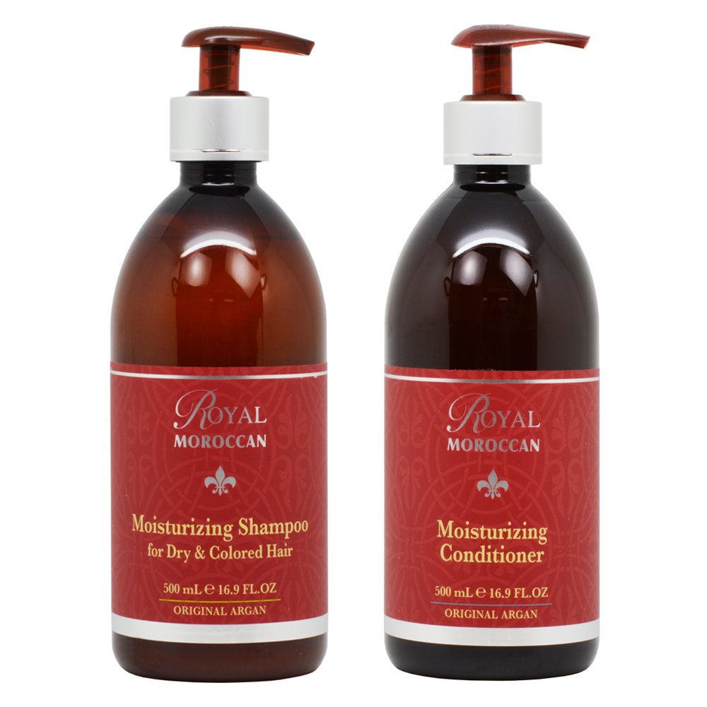 Royal Moroccan Moisturizing Shampoo & Conditioner 16.9oz Duo "Set"