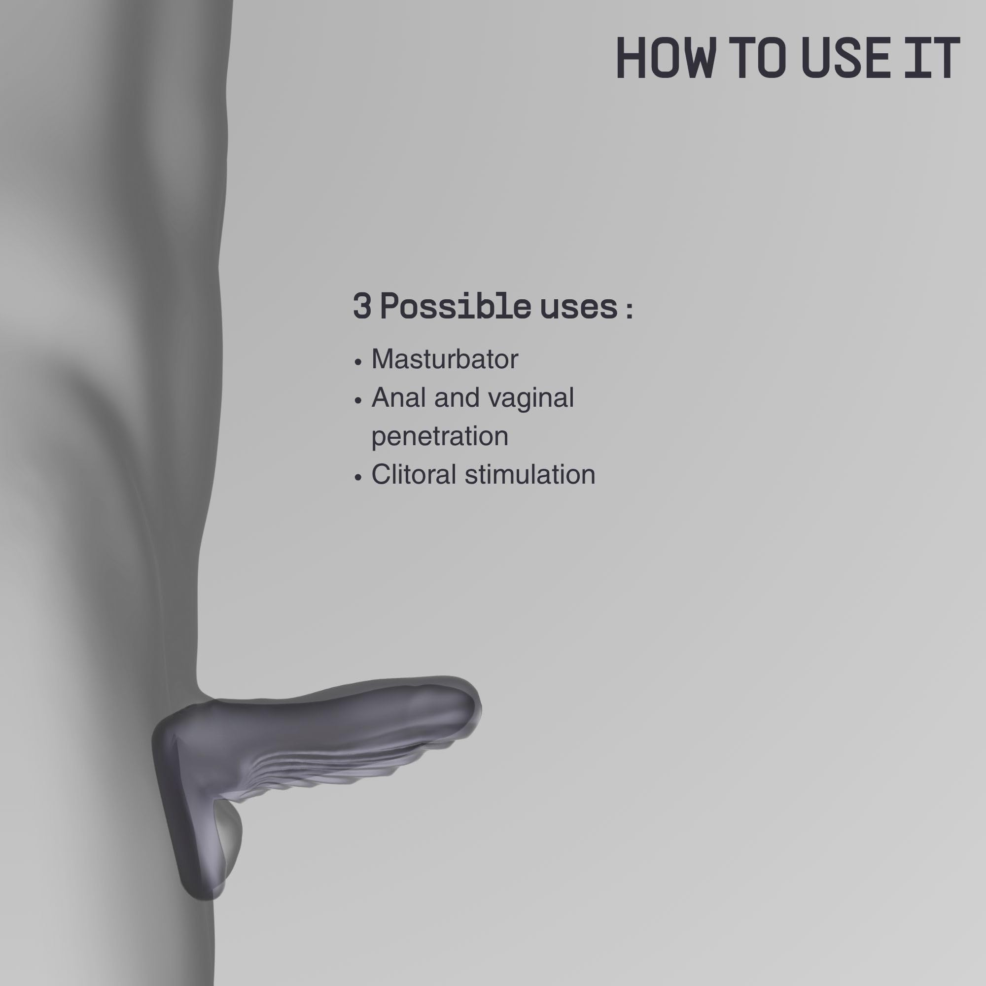 Man WAN Ryzer – Masturbatore Maschile & Guaina Peniena in Silicone Morbido, Sextoy Maschile con Interno ed Esterno Testurizzati, Anello Penieno Integrato, Effetto Succhio, Aumento della Circonferenza