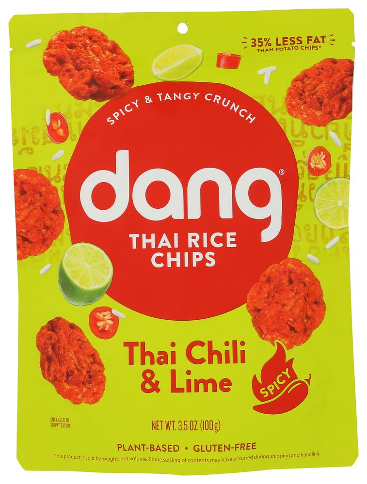 Dang, Chips Rice Thai Hot & Sour, 3.5 Ounce
