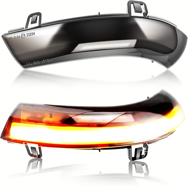 Asasytal Turn Signal Light Dynamic Rearview Mirror Side Indicator LED Lamp Compatible with Volkswagen Golf 5 GTI MK5 Sha ran Pas sat B5.5 B6 EOS Jet ta MK5, 2 Pieces