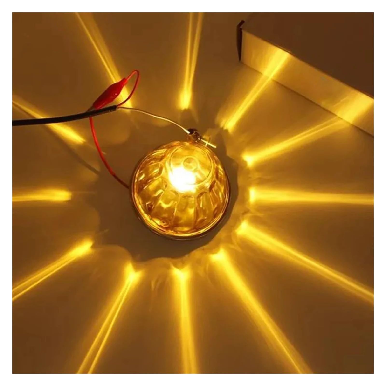 10 sztuk akcesoriów kempingowych, oświetlenie sufitowe do przyczep kempingowych, lampa do czytania w środku, bursztynowa, przezroczysta soczewka, światło dachowe do kampera, przyczepy kempingowej Do m