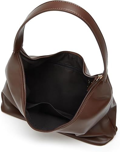 Miniatura 4 de Bolso de hombro de ante moderno para mujer, bolsa de mano, bandolera, bolso con asa superior, bolso para viajes, universidad, trabajo B Pu Beige