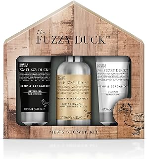Baylis & Harding The Fuzzy Duck Men's Hemp & Bergamot Luxury Trio Grooming Gift Set - Vegan Friendly