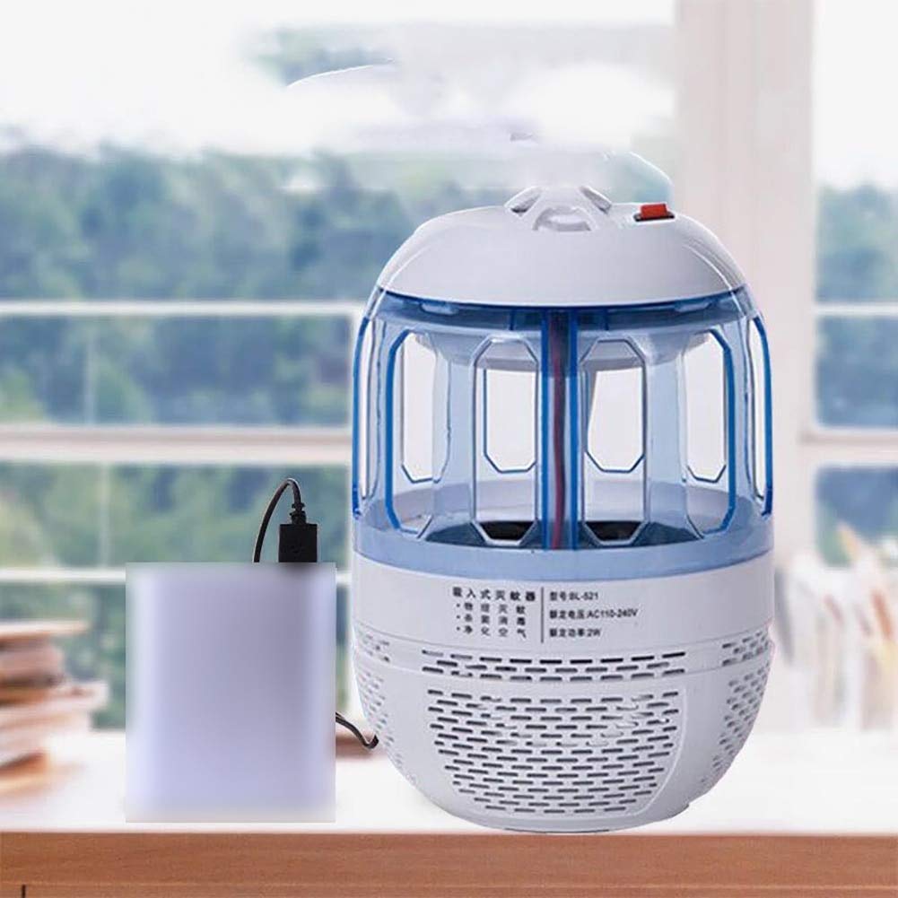 Urządzenie do zabijania komarów odstraszacz pułapka na owady zabijająca komary Uv przenośne wymienne elektryczne USB ładowanie Fly typ ssania Led lampka nocna