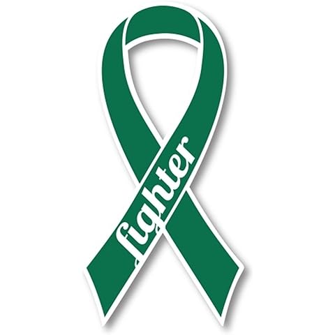 Magnet Me Up Support Liver Cancer Fighter Green Ribbon Magnet Decal, 3.5x7 Inches, Automotive Magnet for Car Truck SUV, Any Magnetic Surface, Gift of Empathy, Encourage Bravery, Crafted in USA