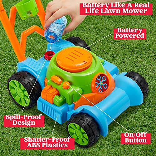 image for Sloosh Bubble Lawn Mower Toddler Toys - Kids Toys Bubble Machine Summe