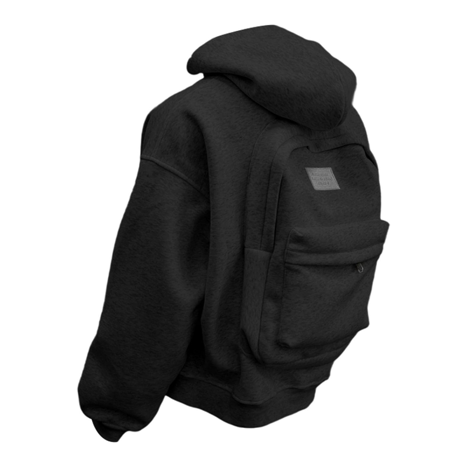 Sudadera con capucha para mujer con diseño único de mochila, informal, para uso diario y actividades al aire libre
