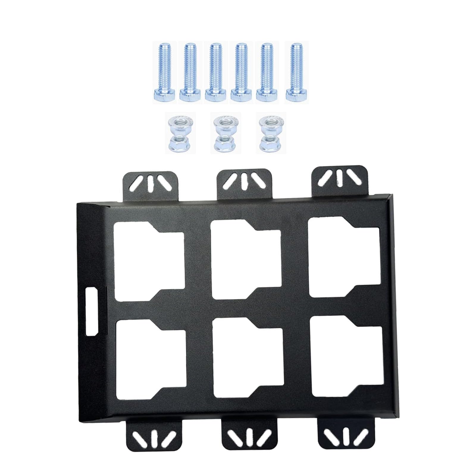 Apglsxy Black Packouts Mounting Plate For Packouts Toolboxes, Aluminum Mounting Base Storage Toolboxes On Wall Or Floor Half Plate For Trucks