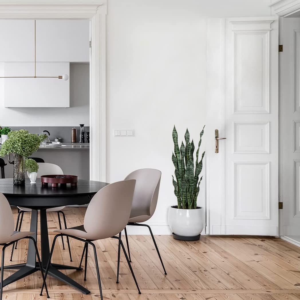 Hollyone 2PCS Künstliche Pflanzen Groß, Höhe 94 cm Künstliche Sansevieria Deko Wohnzimmer Pflanze Zimmerpflanzen Balkon Büro Deko mit 30 Blättern, Künstliche Pflanze für den Heimgarten Bürodekoration