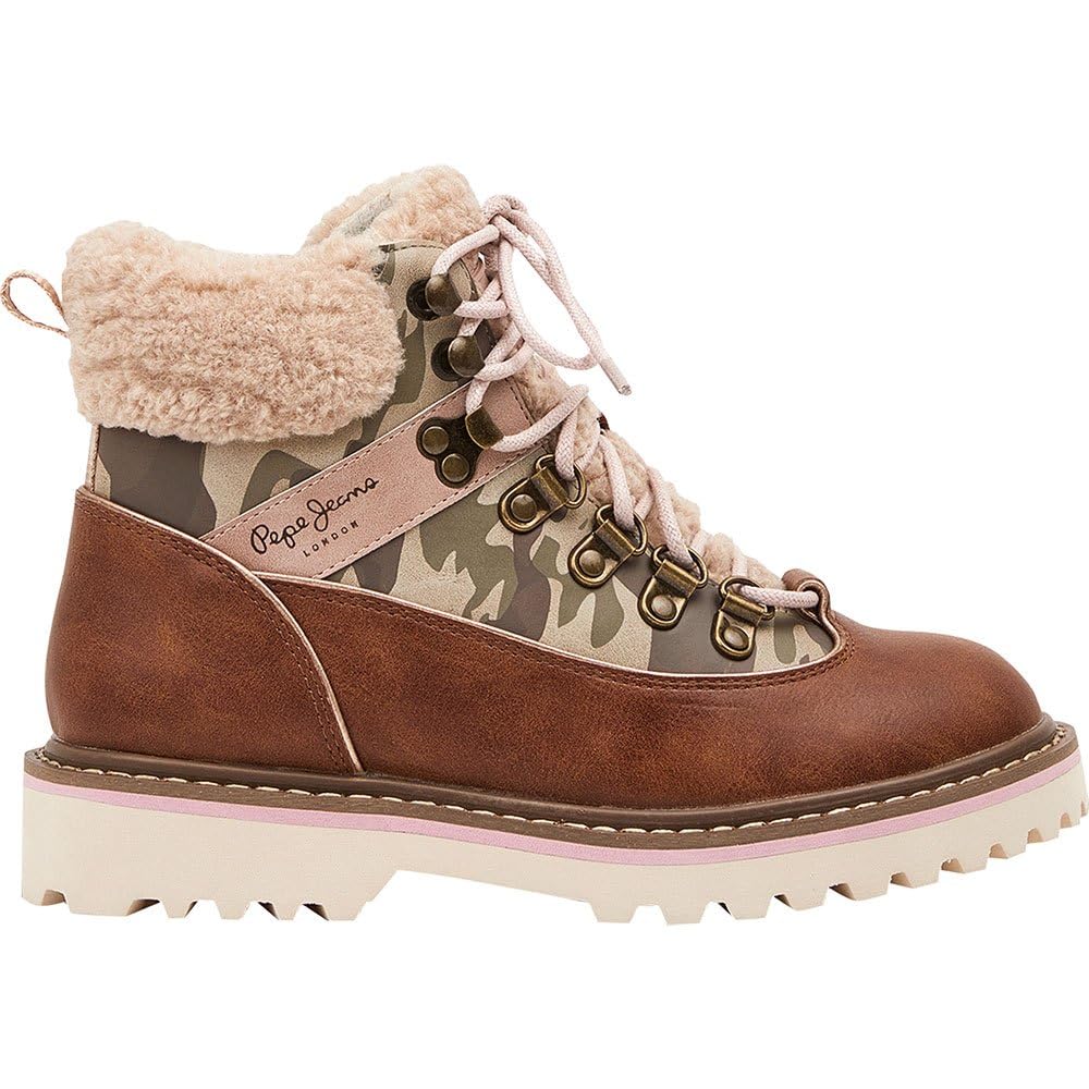 Pepe Jeans Girls Brown Boots - Kids Boots - 35 Eu - Kids