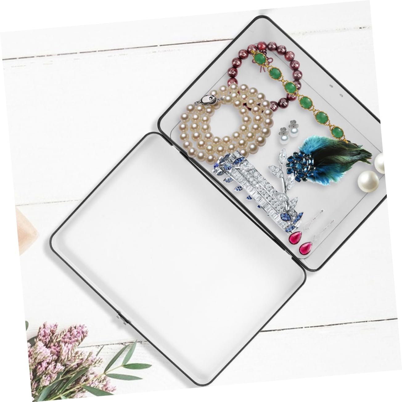 Amazon.co.jp: RUNROTOO 2個 宝箱の鍵 鍵付き収納ボックス 装飾的な茶