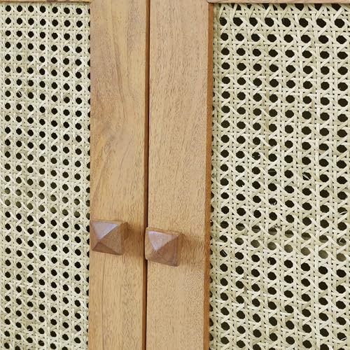 Image of The Attic Ardenwood Classic Cane Door Sideboard,Wooden Sideboard Cabinet, Cane Door Sideboard, Natural Cane