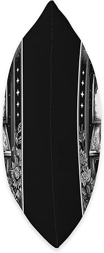 Miniatura 2 de The Pinball Girl Retro Arcade Game 80s Tarot Card Skeleton Throw Pillow