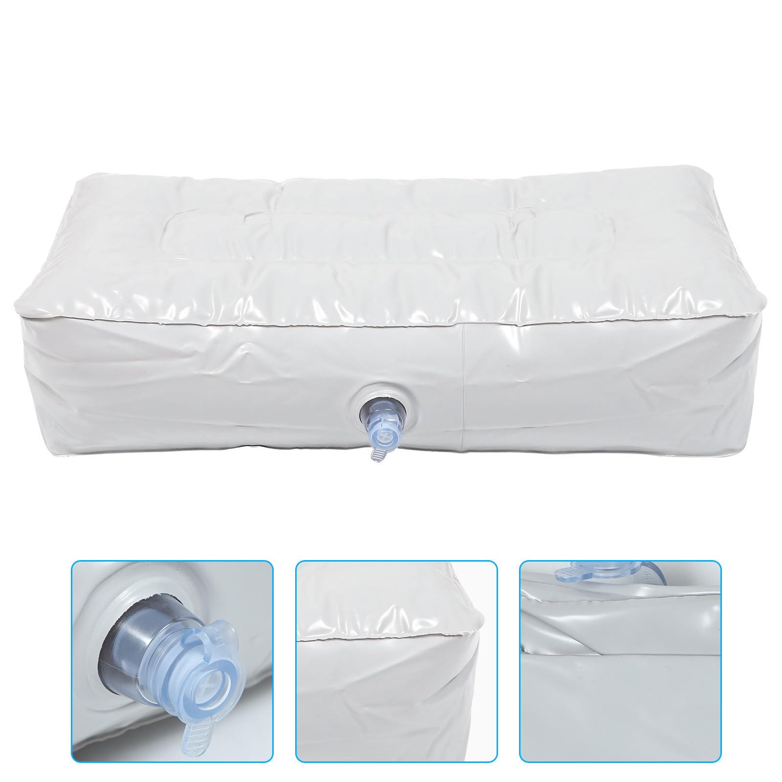 LIOOBO cuscino gonfiabile kajak seduta cuscino meritato resistente all'umidità pesca cuscino sedile per barca Outdoor Camping (bianco)