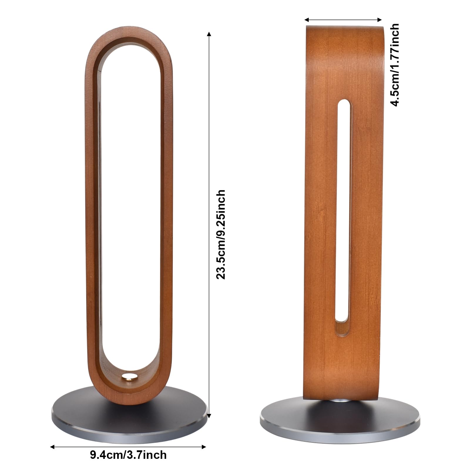 NO Support de Casque Audio en Bois, Antidérapant & Durable, Repose Casque Gaming Universel & Forme Unique de U, Porte Casque Gamer Idéal pour Maison, Bureau & Boutique - Marron