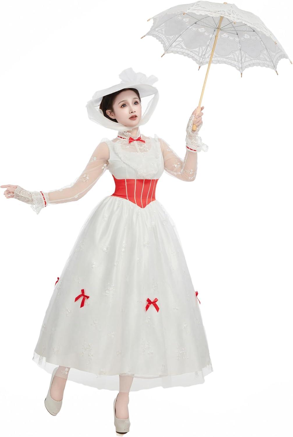 haikyuu Women Mary Cosplay Dress With Hat Edwardian Era Dress Renaissance Vintage Costume Halloween - Image 2