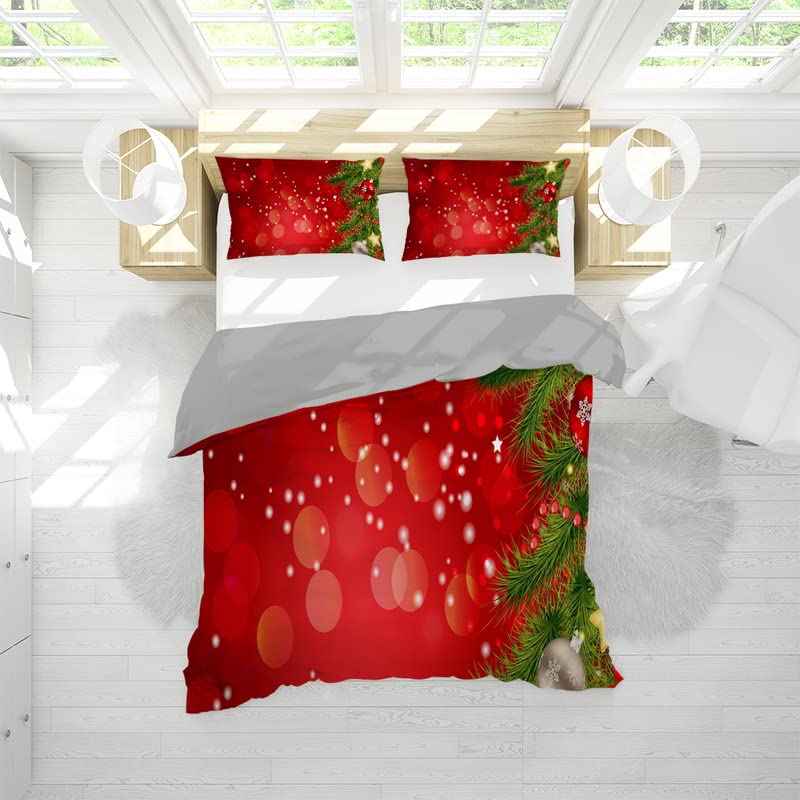 Parure De Lit Noël, Housse De Couette Et Taies D'oreiller