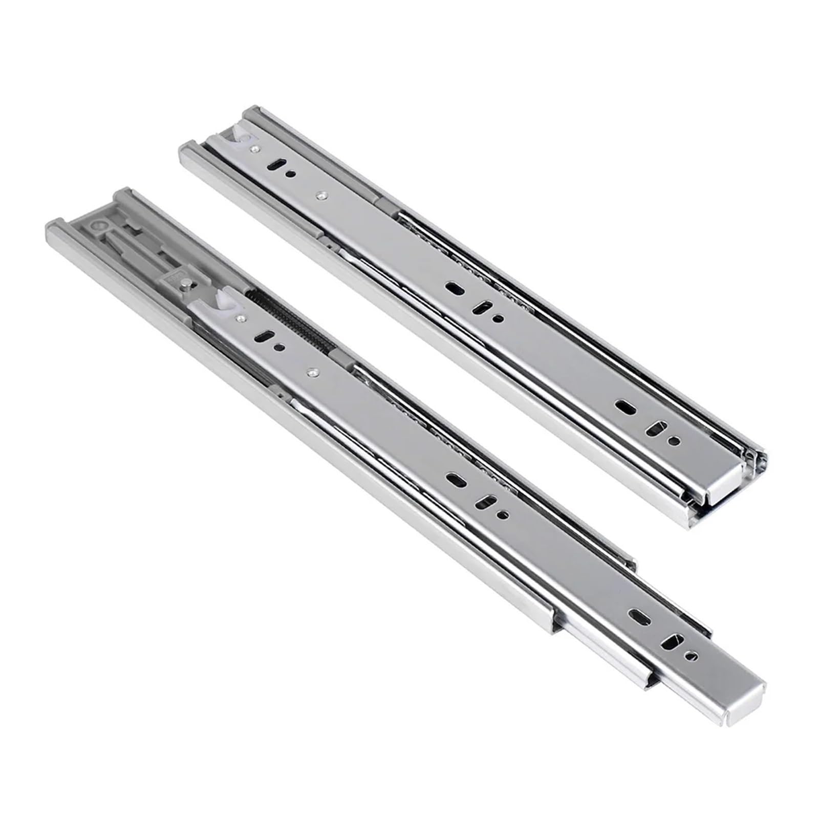 2 guide per cassetti con chiusura ammortizzata, estensione completa da 10 pollici, cuscinetti a sfera, chiusura automatica, guida per cassettiera, montaggio laterale), 12,Cold Rolled Steel-14inch