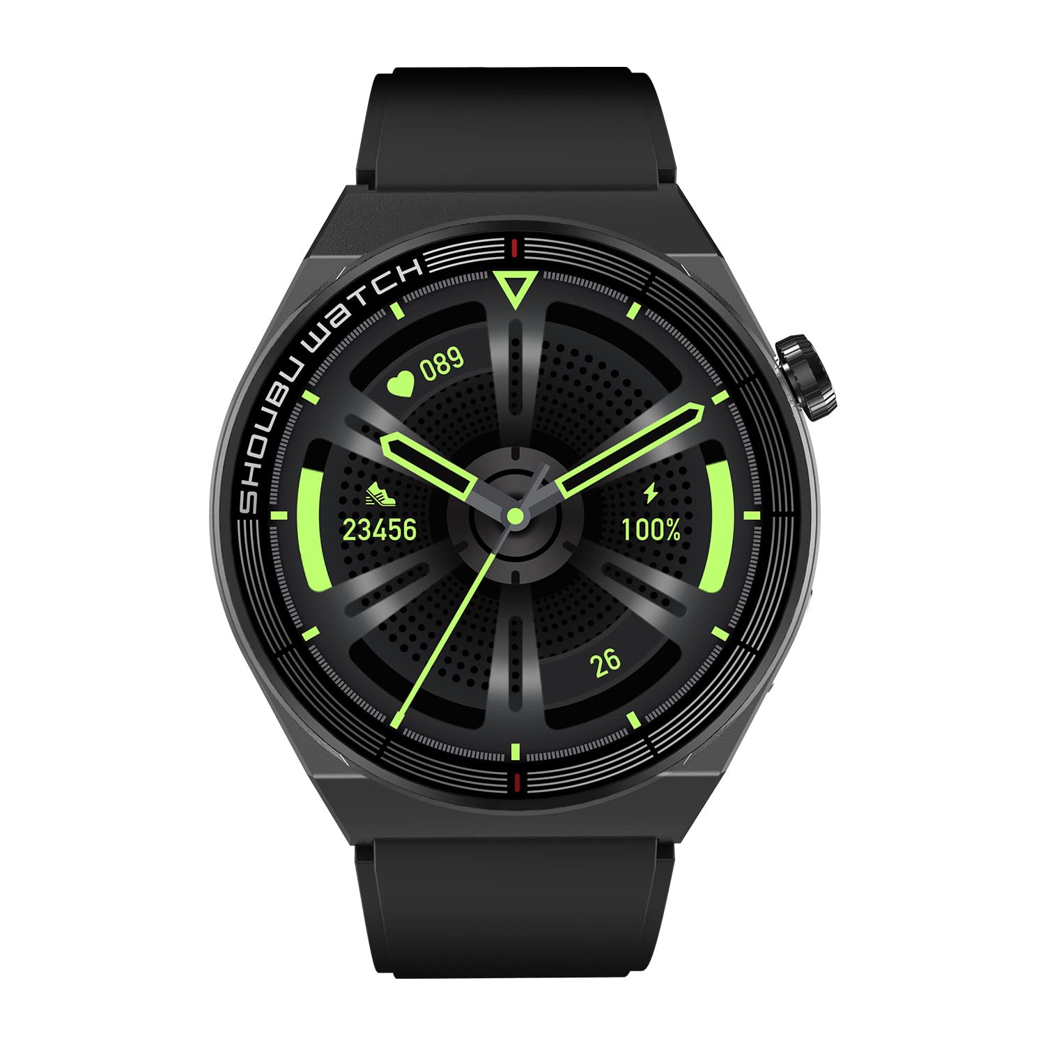 V-Walk Smart Watch,Full Touch Screen Smart Watch for Android and iPhones,Compatible Fitness Tracker with Real-time Heart Rate Measurement,IP67 Waterproof,Bluetooth Call(ET3-Pro Series) (Black)