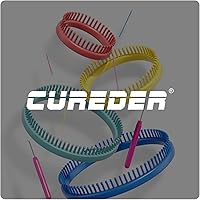 Vista 2 de cureder Juego de telares de tejer redondos, juego de 4 telares de plástico para tejer con 2 agujas de telar de hilo de tejer y 2 púas de telar