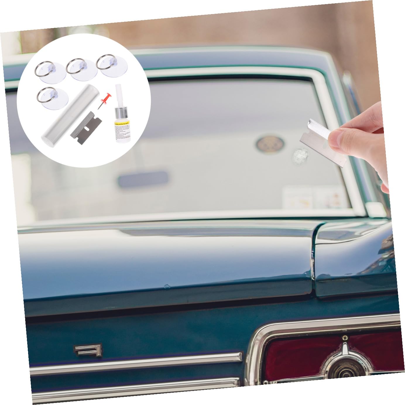 PRETYZOOM 5 Juegos Kit de Reparación de Cristales de Automóvil Kit para Reparar Grietas y Arañazos Parabrisas Rápida y Efectiva para Daños Ventanas de Coche para Múltiples Reparaciones y