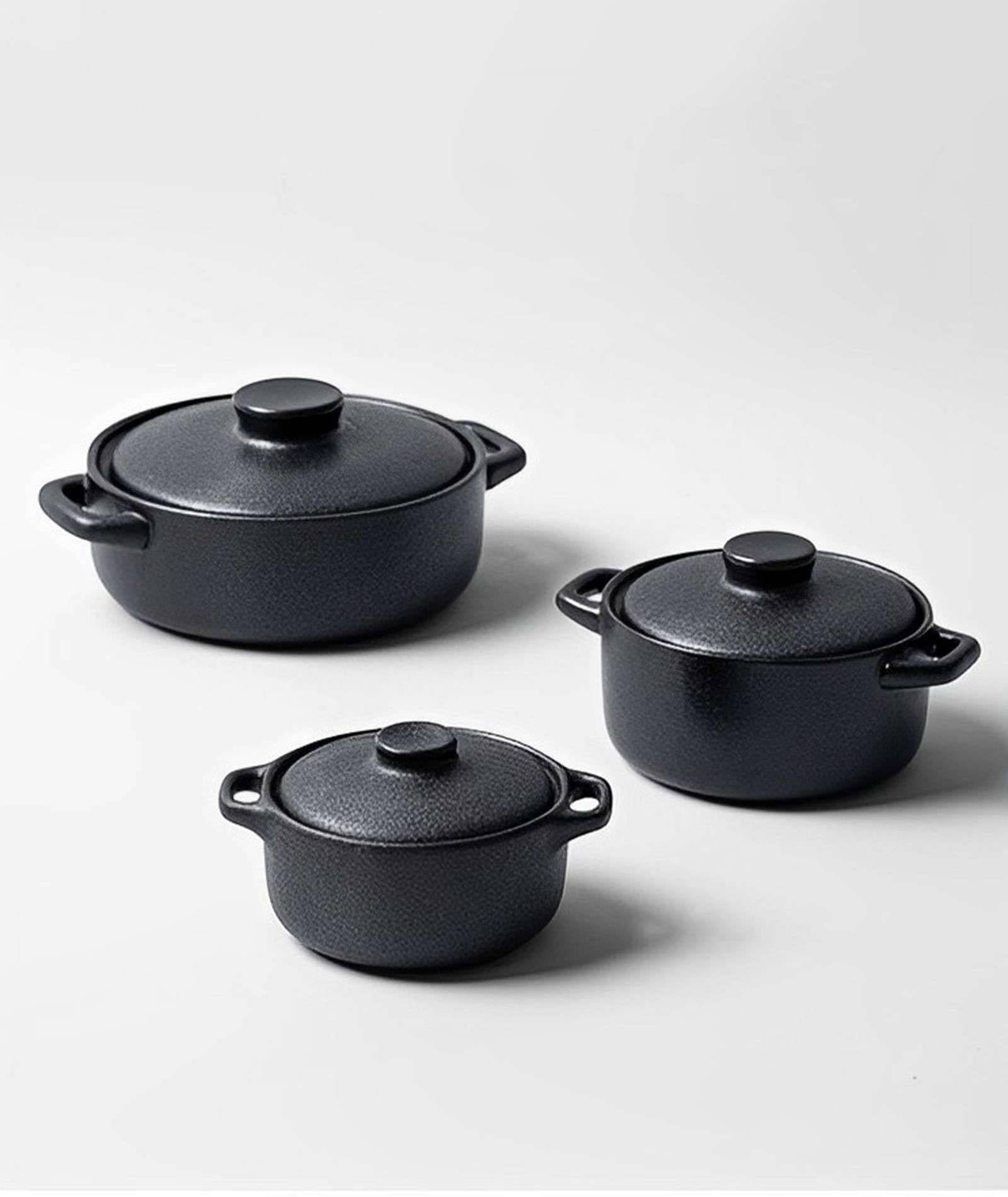 Lot de 4 ramequins avec couvercle pour crème brûlée, sauces à tremper, sauces en céramique, parfaits pour les restes de nourriture, plats résistants au four, pour friteuse à air 200/300/550 ml (200