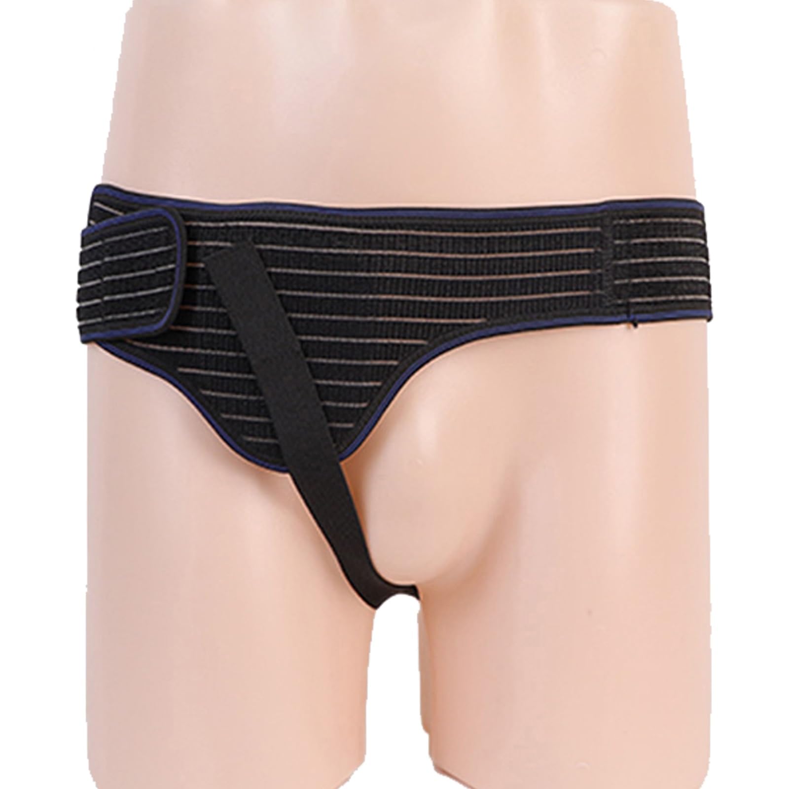 Hernia Belt for Men & Women with Compression Pads, Hernia Support Belt for Left or Right Side Inguinal Adjustable(Black,Medium)