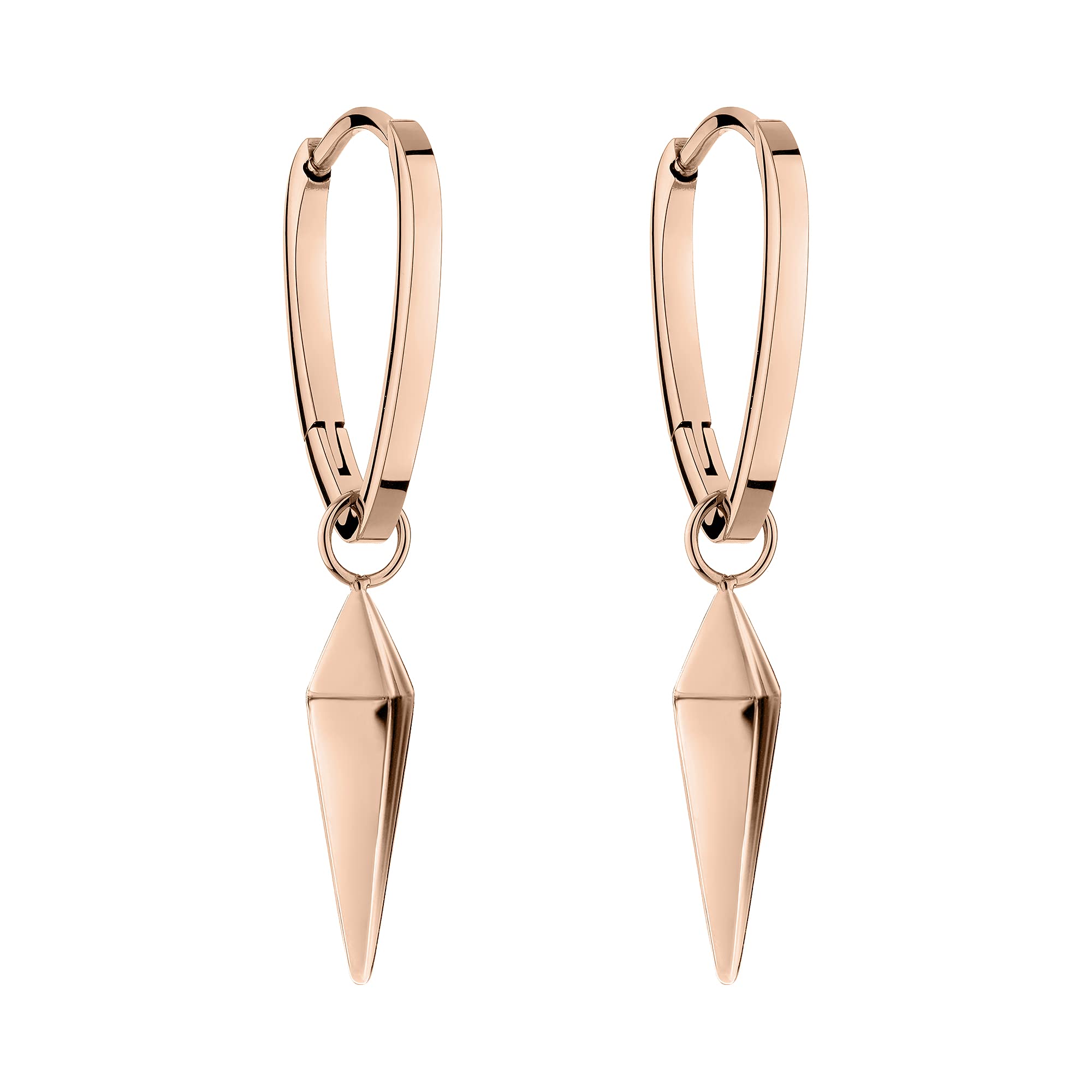 LIEBESKIND BERLIN Damen Schmuck - Kette & Ohrringe aus Edelstahl in verschiedenen Farben & Designs - mit Pendulum Anhänger der bei jeder Bewegung durch das Licht funkelt