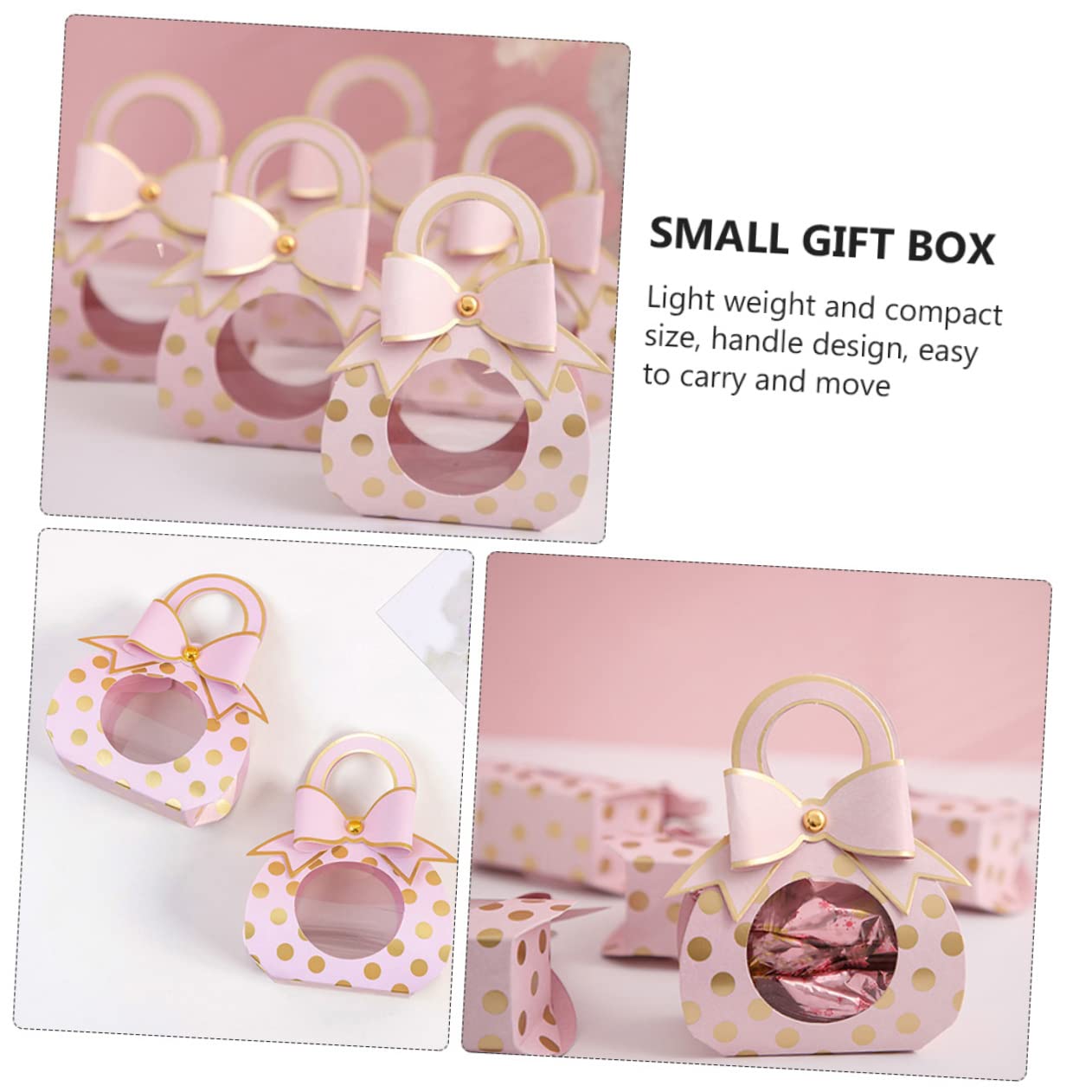 BUGUUYO Hochzeit Geschenkbox mit Süßigkeiten Transparente Würfelboxen für Taufe Geburt Party
