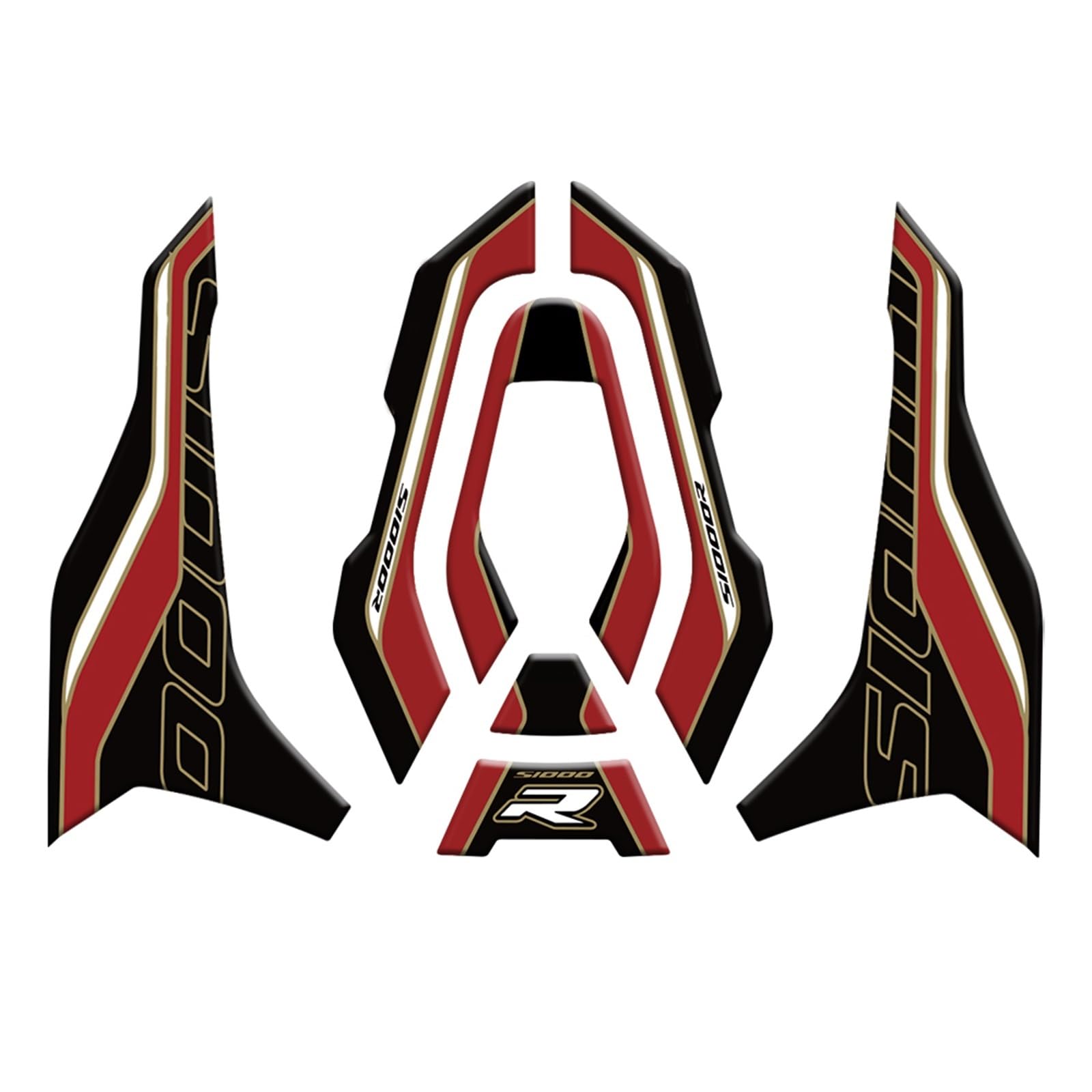Cygglb Red For S1000r 2021 2022 2023 2024 Motorcycle Protector Pod Cover Gel Paint Protection Stickers