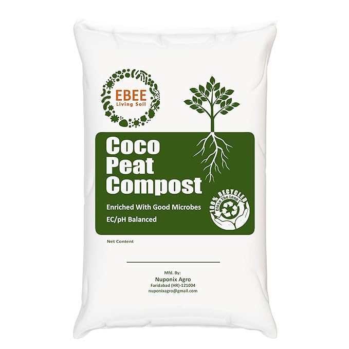 Ebee Cocopeat Compost with Living Soil Microbes1 Kg Amazon.in
