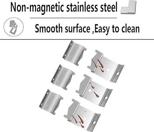 Miniatura 5 de Kalomo Placas de calor para parrilla, soportes de escudo de llama, soportes para quemadores, piezas de repuesto para parrilla de gas para barbacoa,