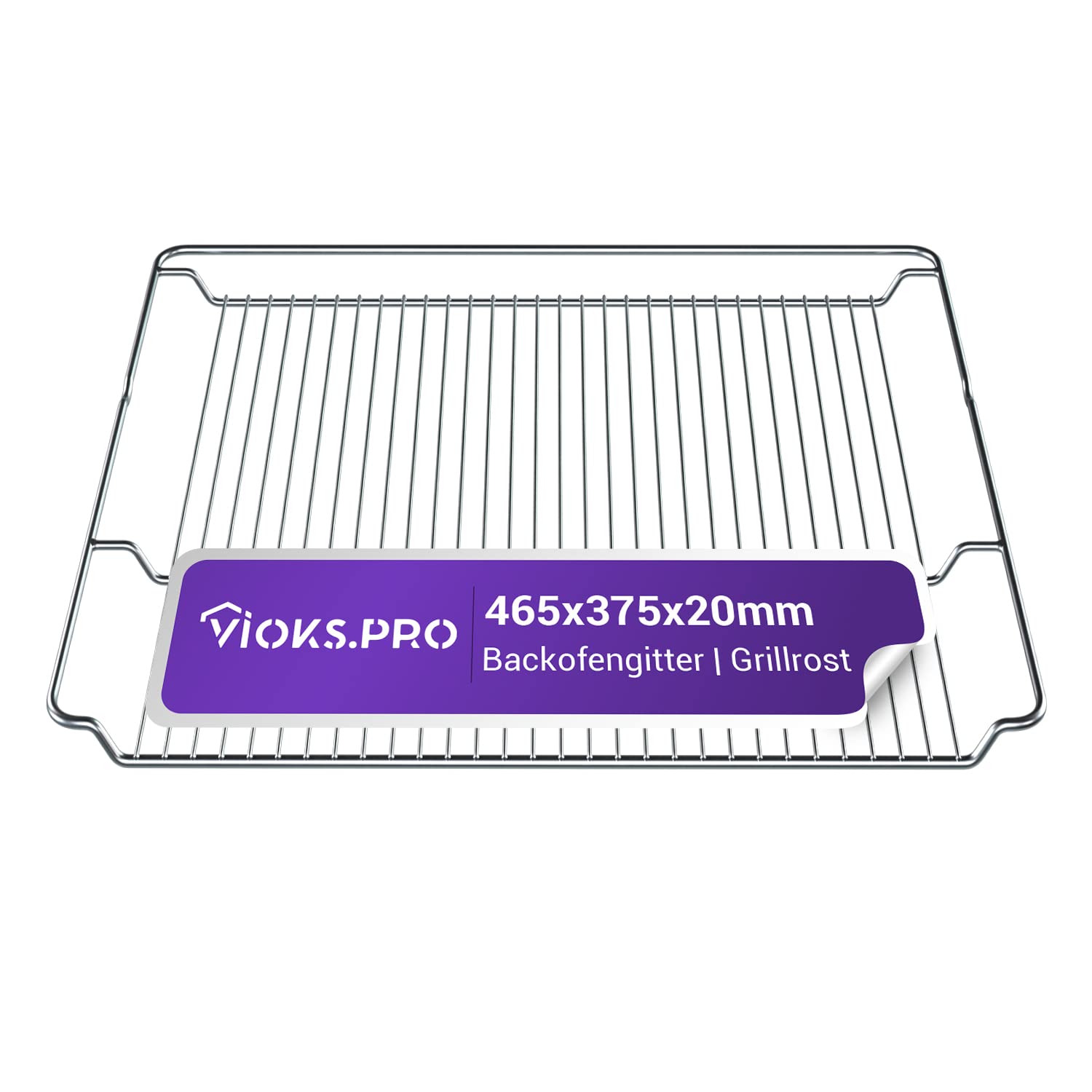 Viоks.pro Gitterrost für Backofen 465x375mm Ersatz für Bosch 00574876 HEZ334000 - Backofen Rost/Grillrost Edelstahl - Bosch Backofen Zubehör