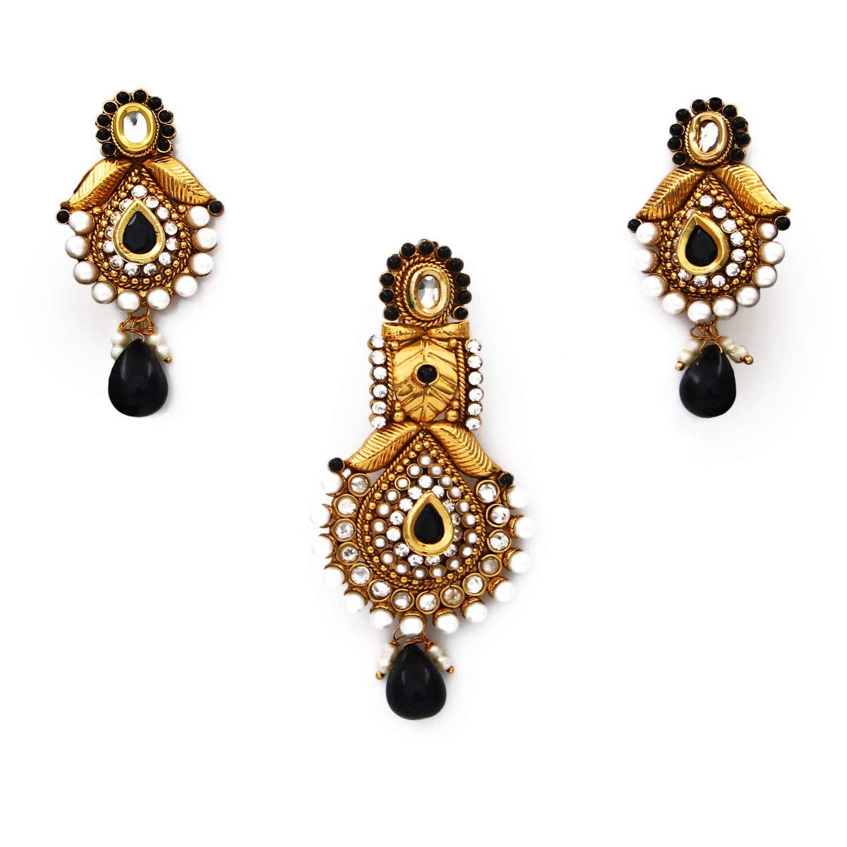 Cobre chapado en oro multi black negro cristal accesorio de moda mujer 3