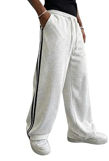 dockstreet Mens Open Bottom Wide Legged Sweatpants.24RTB0226D-HIMALAYAN-OPEN Bottoms-30