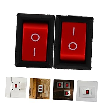 Amazon.co.jp: SKISUNO 10個船型スイッチ オンオフスイッチ