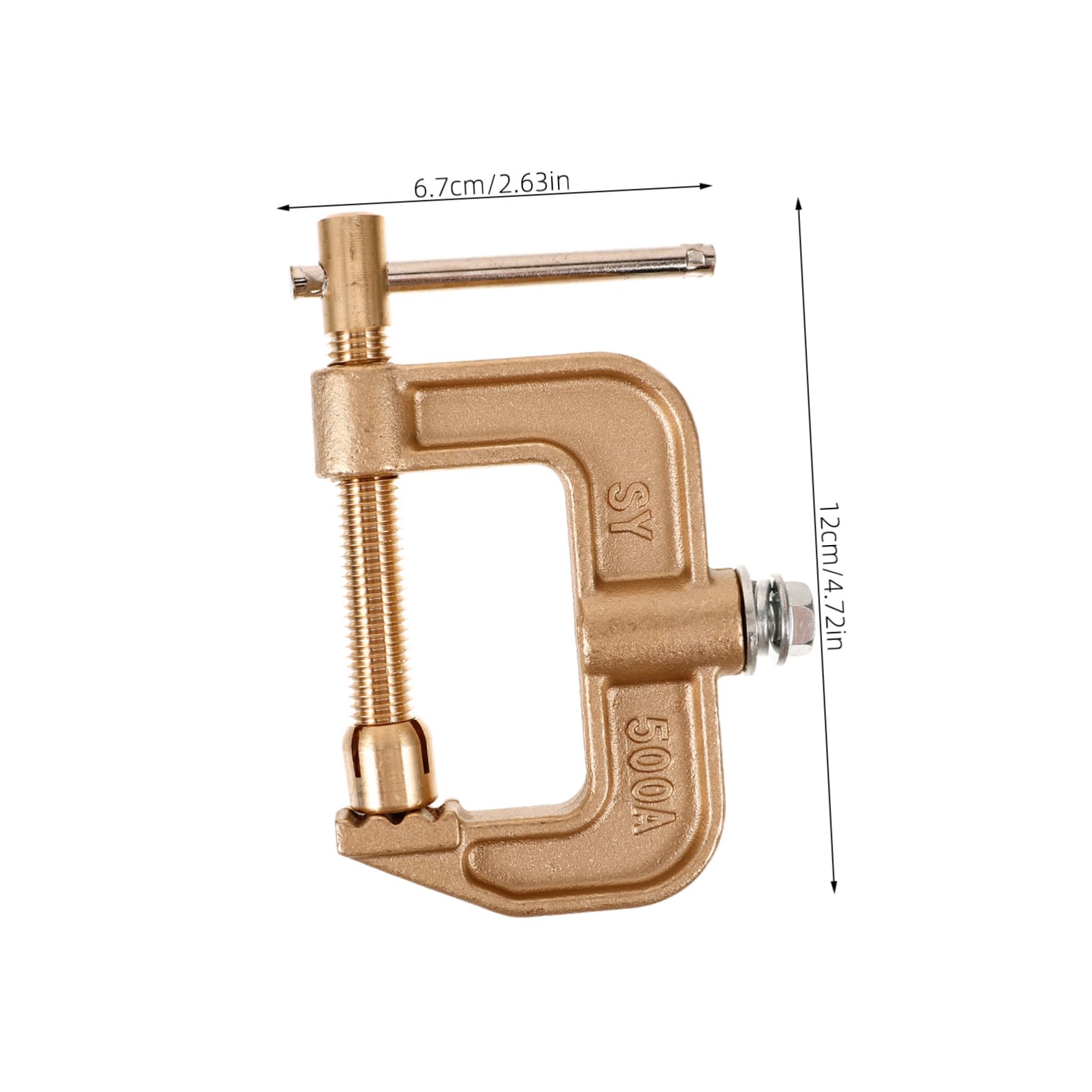 Operitacx 4 Pezzi Welding Ground Bramp MORSETTO regolabile pinze a pinza saldatrice clip di massa per saldatura morsetti per saldatore pinze di saldatura FORNICA DI WELD rame