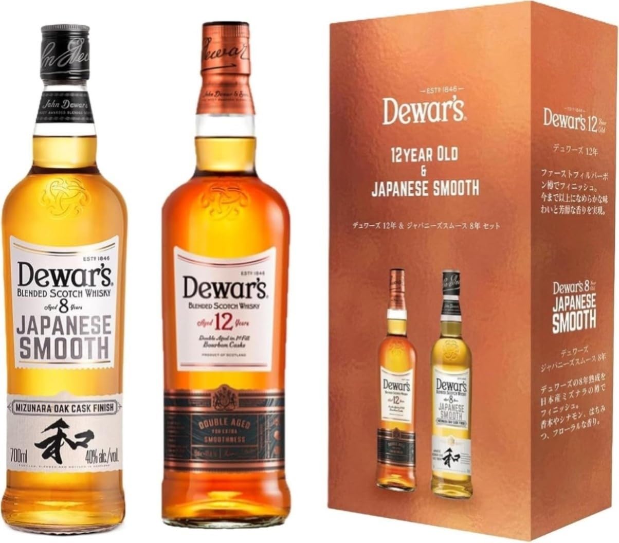 Amazon.co.jp: デュワーズ ジャパニーズスムース・12年 飲み比べ