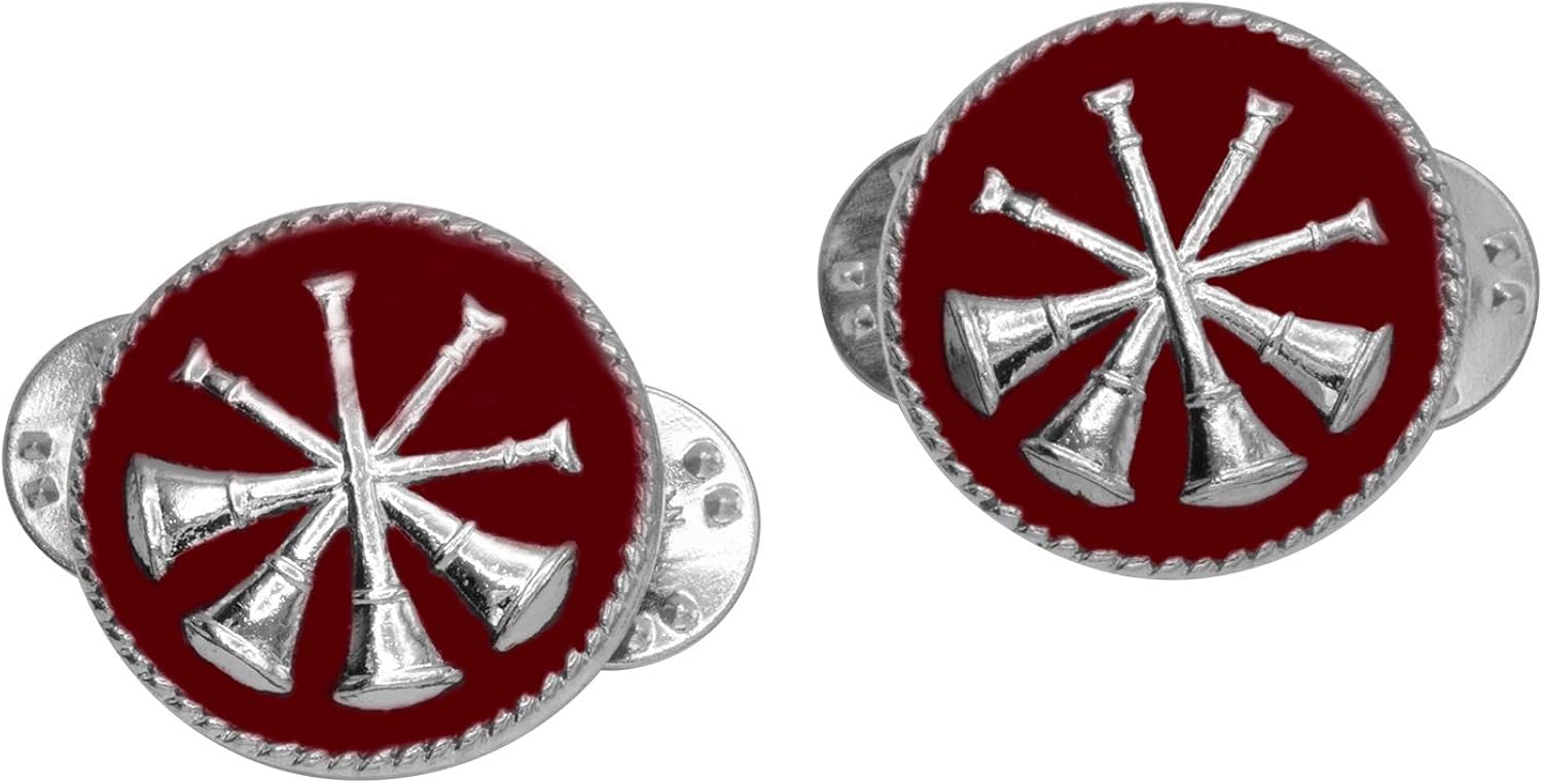 Smith & Warren Red Four Crossed Deputy Fire Chief Bugles On