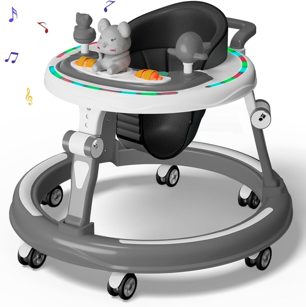 - StarAndDaisy Baby Walkers for 9 Months+ Baby Boy Girl /360ยฐWalker for Kids with 7 Level Height Adjustment/Walker for Baby with Switchable Food & Musical Toy Tray.