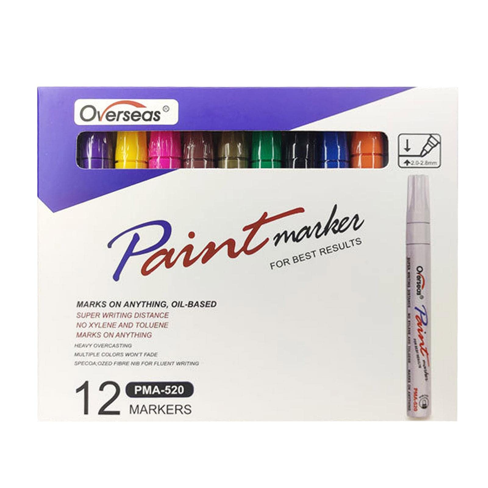 Linsition Tire Paint Marker Pen Premium Waterproof Paint Pen Diy Craft  Art Supplies, Waterproof Oil Based Ink for Car Vehicle Motorcycle Tyre