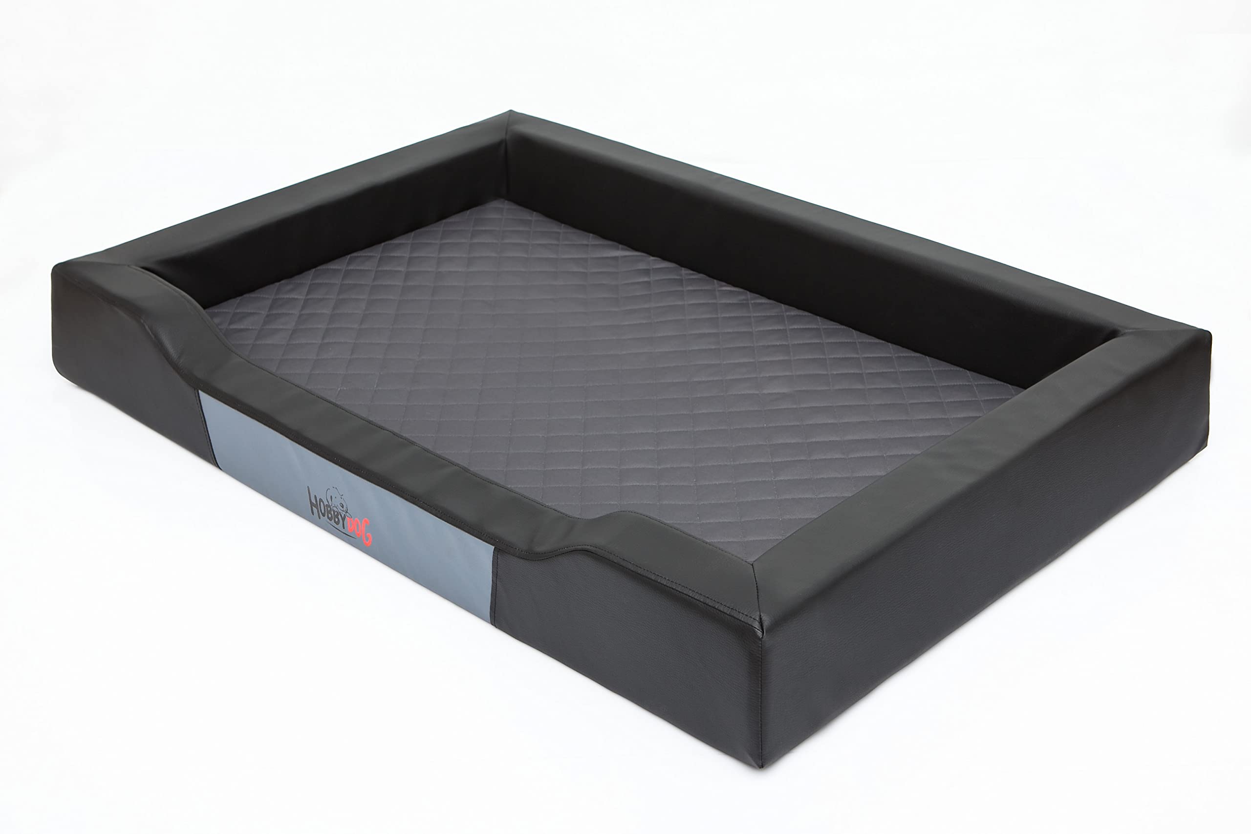 Cama Perro - Cuna para Perros para Dormir, con Funda de Cordura Extraíble (Lavable a 30°) - para Perros Pequeños y Grandes - Sofa para Perros - 93 x 62 cm - Negro