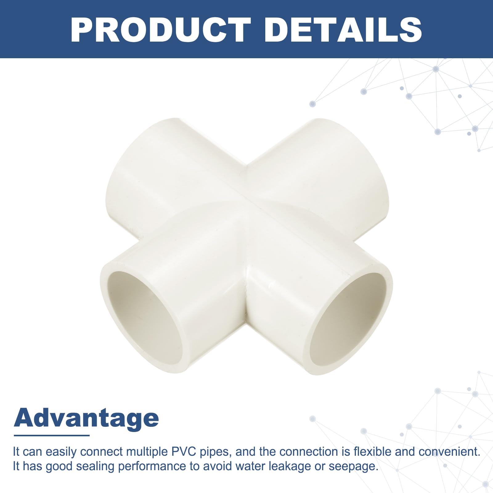 QUARKZMAN 20 Pezzi di Raccordi in PVC, Incrocio A 4 Vie PVC 1" 0.98" Raccordi per Tubi in PVC Gomito PVC Accoppiamento PVC Connettori per Angoli di Mobili Fai da Te, Bianco